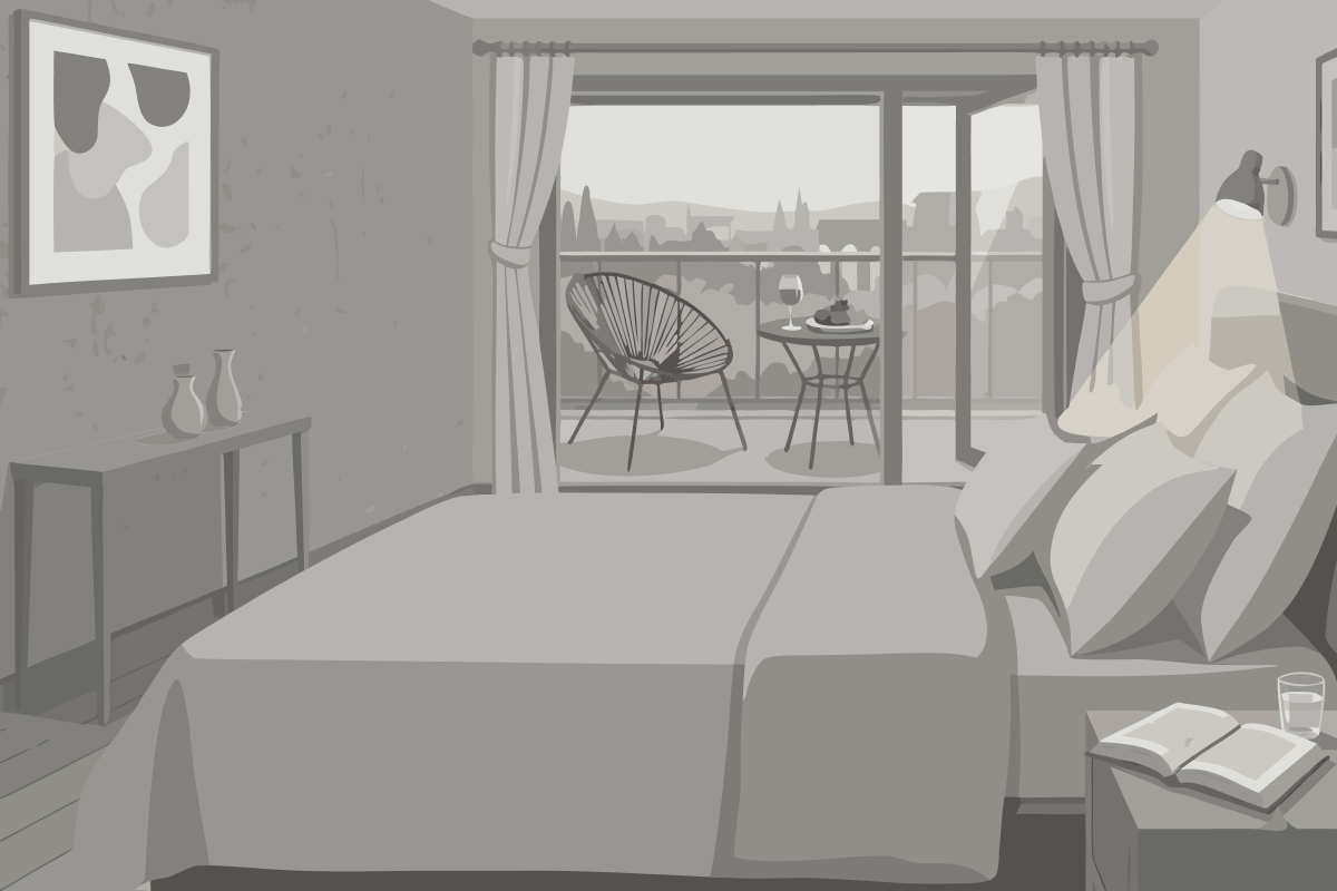 Apartment with View and Balcony